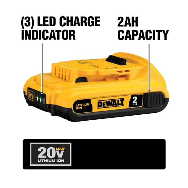 DCS356D1 20-Volt MAX XR Cordless Brushless 3-Speed Oscillating Multi-Tool with (1) 20-Volt 2.0Ah Battery   Charger - Image 4