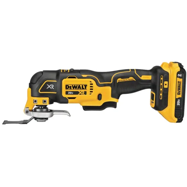 DCS356D1 20-Volt MAX XR Cordless Brushless 3-Speed Oscillating Multi-Tool with (1) 20-Volt 2.0Ah Battery   Charger - Image 5