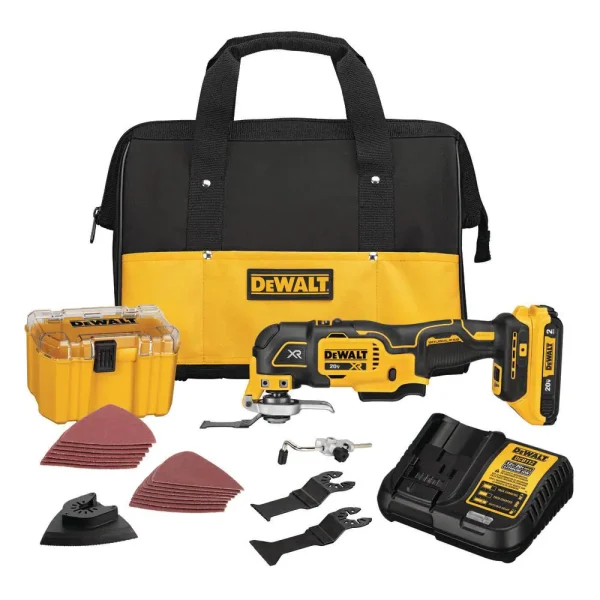 DCS356D1 20-Volt MAX XR Cordless Brushless 3-Speed Oscillating Multi-Tool with (1) 20-Volt 2.0Ah Battery   Charger