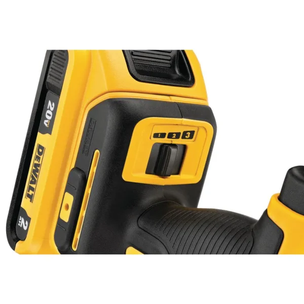 DCS356D1 20-Volt MAX XR Cordless Brushless 3-Speed Oscillating Multi-Tool with (1) 20-Volt 2.0Ah Battery   Charger - Image 8