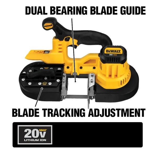 DCS371B 20-Volt MAX Cordless Band Saw (Tool-Only) - Image 2