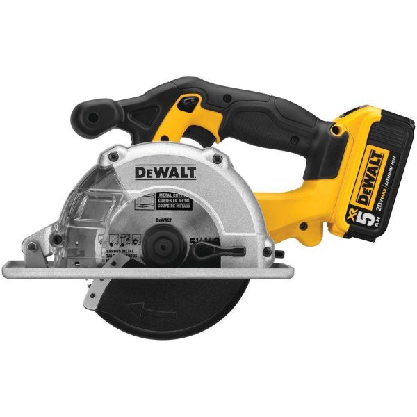 DCS373P2 20-Volt MAX Cordless 5-1/2 in. Metal Cutting Circular Saw with (2) 20-Volt Batteries 5.0Ah - Image 4