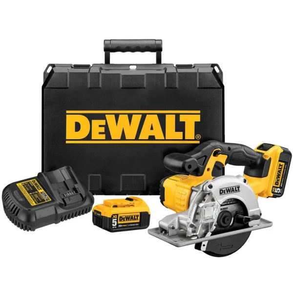 DCS373P2 20-Volt MAX Cordless 5-1/2 in. Metal Cutting Circular Saw with (2) 20-Volt Batteries 5.0Ah