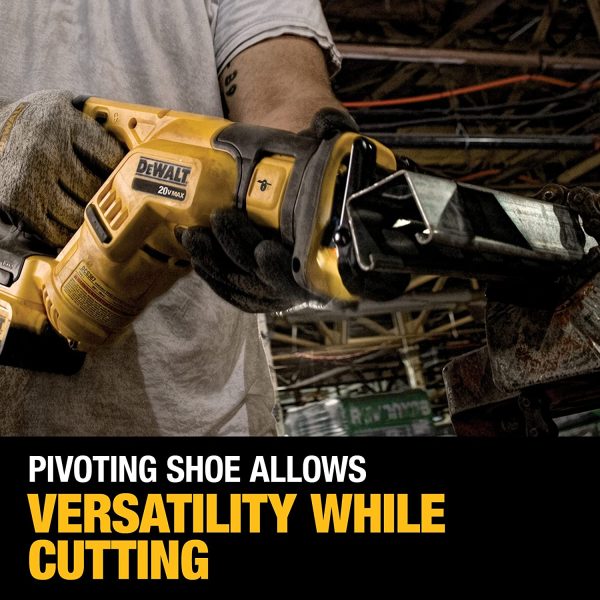 DCS387D1 20V MAX Cordless Reciprocating Saw Kit, Compact, 2-Amp Hour - Image 7