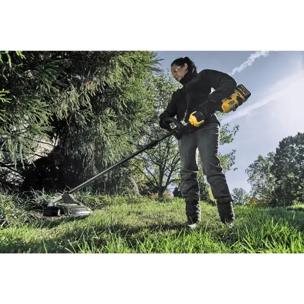 DCST972X1 60V MAX Brushless Cordless Battery Powered Attachment Capable String Trimmer Kit, (1) VOLT 3Ah Battery and Charger - Image 9