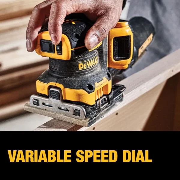 DCW200D1 20-Volt MAX XR Cordless Brushless 1/4 Sheet Variable Speed Sander with (1) 20-Volt Battery 2.0Ah   Charger - Image 5