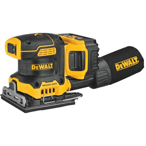 DCW200P1 20-Volt MAX XR Cordless Brushless 1/4 Sheet Variable Speed Sander with (1) 20-Volt Battery 5.0Ah   Charger - Image 2