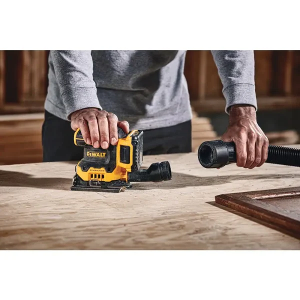 DCW200P1 20-Volt MAX XR Cordless Brushless 1/4 Sheet Variable Speed Sander with (1) 20-Volt Battery 5.0Ah   Charger - Image 9