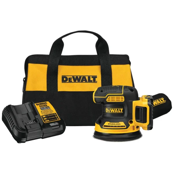 DCW210D1 20-Volt MAX XR Cordless Brushless 5 in. Random Orbital Sander with (1) 20-Volt Battery 2.0Ah   Charger