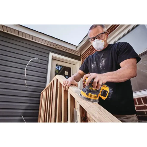 DCW210P1 20-Volt MAX XR Cordless Brushless 5 in. Random Orbital Sander with (1) 20-Volt Battery 5.0Ah   Charger - Image 15