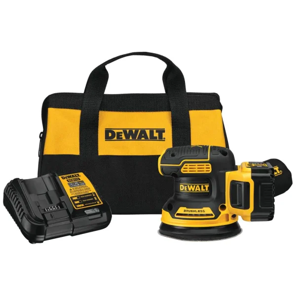 DCW210P1 20-Volt MAX XR Cordless Brushless 5 in. Random Orbital Sander with (1) 20-Volt Battery 5.0Ah   Charger