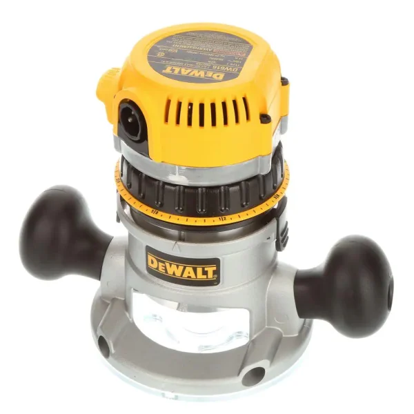 DW616PK 11 Amp Corded 1-3/4 Horsepower Fixed Base / Plunge Router Combo Kit - Image 3