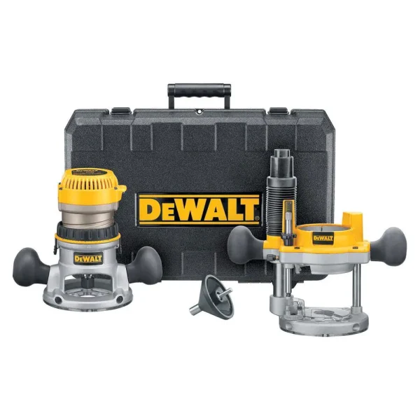 DW616PK 11 Amp Corded 1-3/4 Horsepower Fixed Base / Plunge Router Combo Kit
