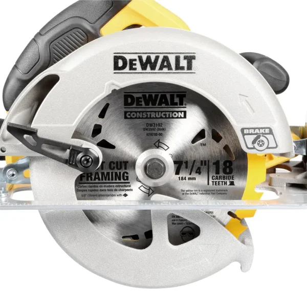 DWE575SB 15 Amp 7-1/4 in. Lightweight Circular Saw with Electric Brake - Image 6