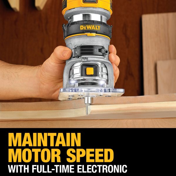 DWP611 1/4-in-Amp 1.25-HP Variable Speed Fixed Corded Router (Tool Only) - Image 7