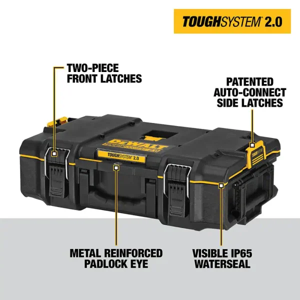 DWST08165W00450 TOUGHSYSTEM 2.0 Small Tool Box with Bonus 22 in. Medium Tool Box and 24 in. Mobile Tool Box (3-Piece Set) - Image 3