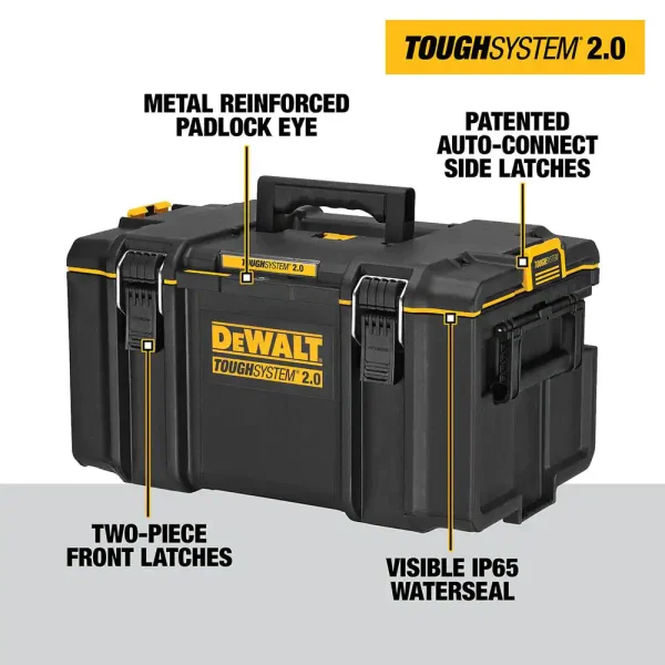DWST08165W00450 TOUGHSYSTEM 2.0 Small Tool Box with Bonus 22 in. Medium Tool Box and 24 in. Mobile Tool Box (3-Piece Set) - Image 4