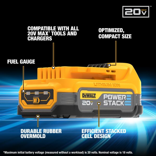 DeWalt DCK249E1M1 20V MAX XR Compact Hammer Drill/Driver 2-Tool Combo Kit w/ (1)2 Ah and (1)4 Ah Battery - Image 5