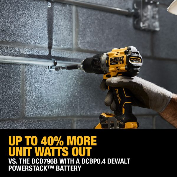 DeWalt DCK249E1M1 20V MAX XR Compact Hammer Drill/Driver 2-Tool Combo Kit w/ (1)2 Ah and (1)4 Ah Battery - Image 7