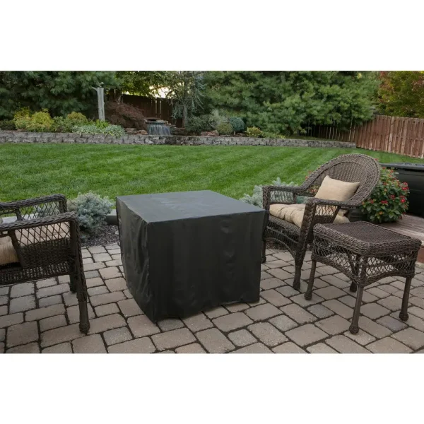 Endless Summer GAD1401M 30 in. W Bronze Finish Steel Base Faux Slate Mantel LP Gas Fire Pit with Electronic Igition and Lava Rocks - Image 12