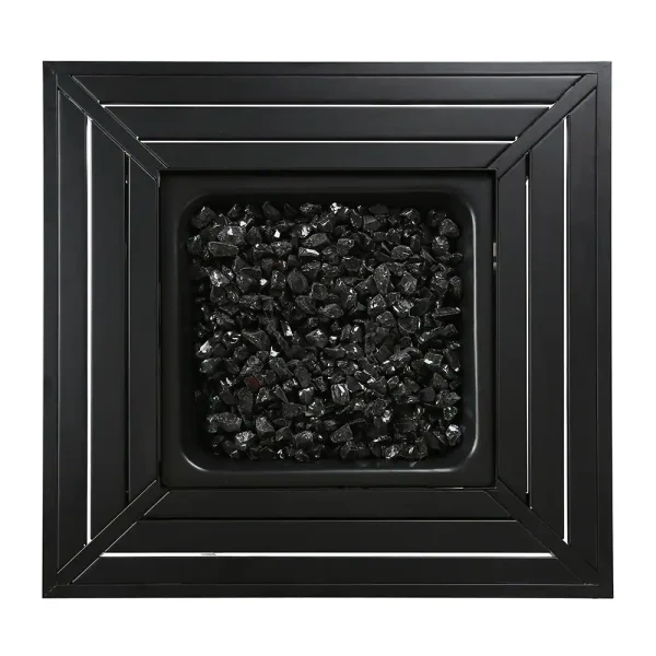 FIRE ISLAND GAD15307M 30 in. W x 24.6 in. H Square Steel Propane Black Slate Fire Pit with Stamped Steel Black Base and 50000 BTU Burner - Image 5