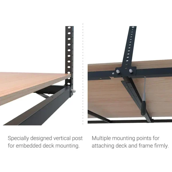 IMOUNTS GR48FB-OFFLINE Black Adjustable Height Overhead Garage Storage Rack (96 in W x 48 in D) - Image 3
