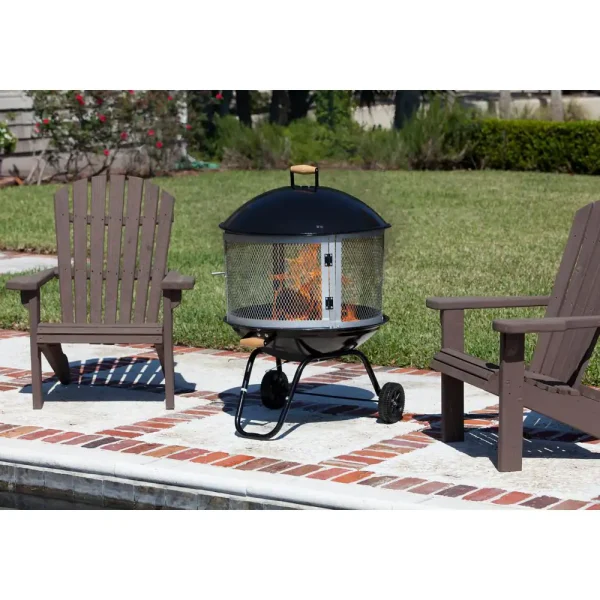 Fire Sense 01471 Bessemer 28 in. Round Steel Fire Pit in Black - Image 5