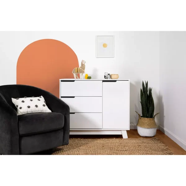 Babyletto Hudson 3-Drawer Changer Dresser with Removable Changing Tray   White - Image 7