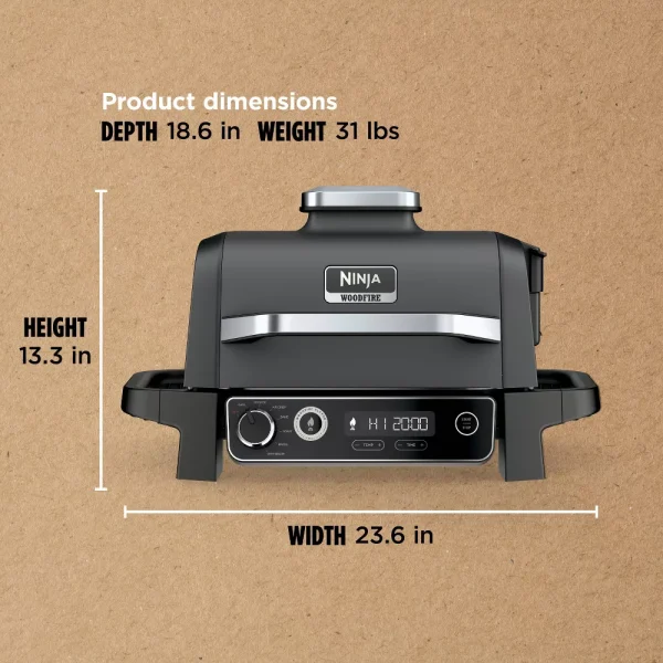 OG701 Woodfire Outdoor Grill   Smoker, 7-in-1 Master Grill, BBQ Smoker and Air Fryer with Woodfire Technology - Image 7