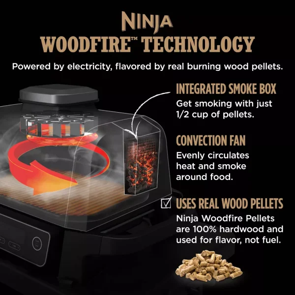 OG701 Woodfire Outdoor Grill   Smoker, 7-in-1 Master Grill, BBQ Smoker and Air Fryer with Woodfire Technology - Image 5