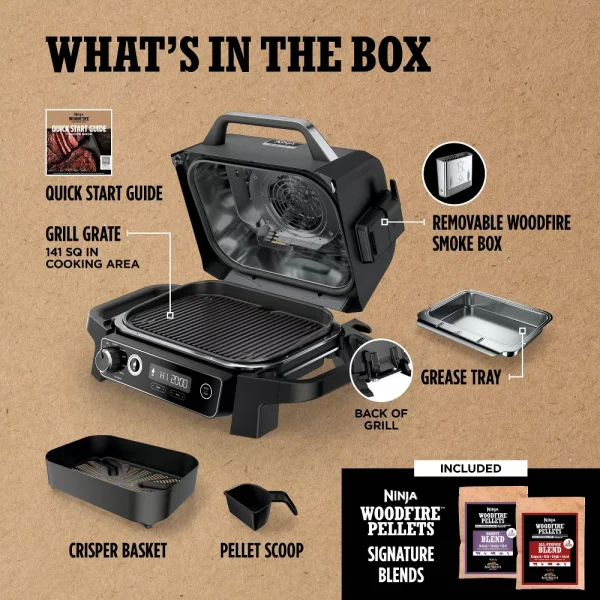OG701 Woodfire Outdoor Grill   Smoker, 7-in-1 Master Grill, BBQ Smoker and Air Fryer with Woodfire Technology - Image 15