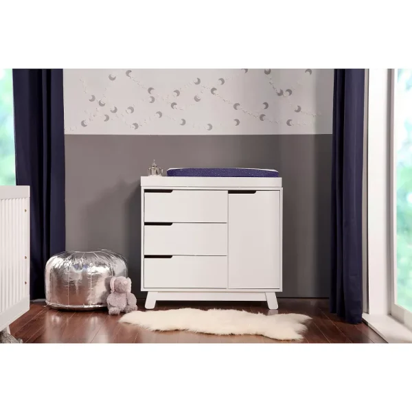 Babyletto Hudson 3-Drawer Changer Dresser with Removable Changing Tray   White - Image 3