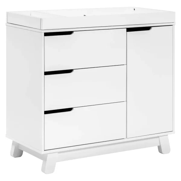 Babyletto Hudson 3-Drawer Changer Dresser with Removable Changing Tray   White