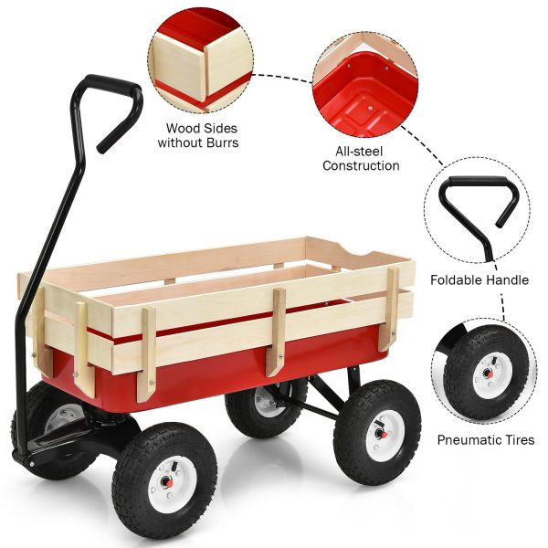 Goplus OGY01907 3-cu ft Steel  Cart - Image 5