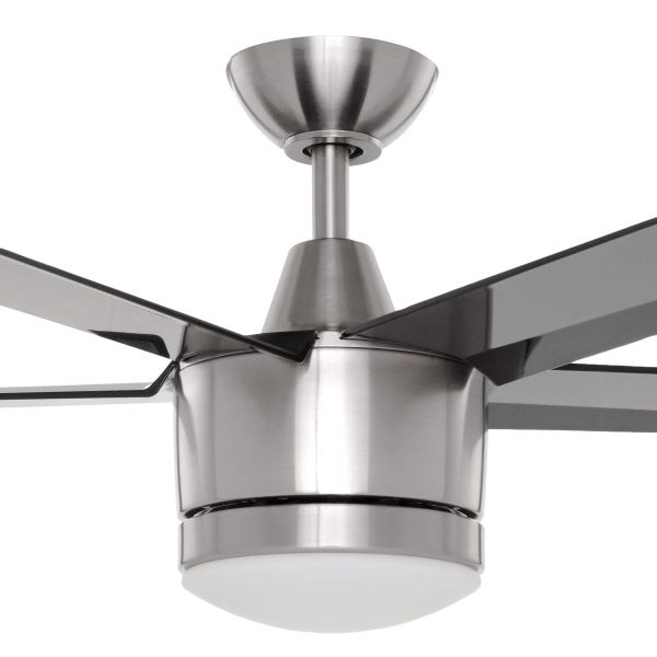 Collection SW1422BN Merwry 52 in. Integrated LED Indoor Brushed Nickel Ceiling Fan with Light Kit and Remote Control - Image 2