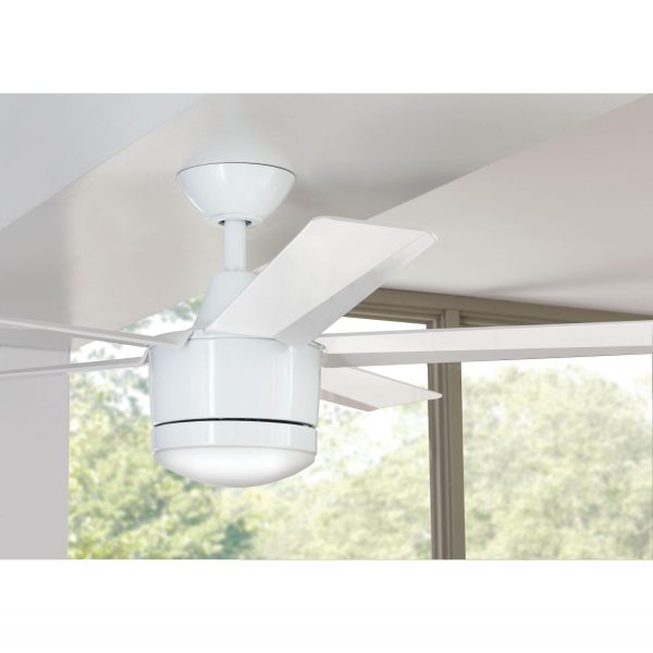 Collection SW1422WH Merwry 52 in. Integrated LED Indoor White Ceiling Fan with Light Kit and Remote Control - Image 12