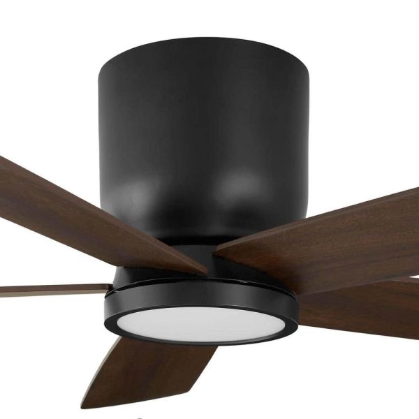 Collection SW19110-MBK Britton 52 in. Integrated LED Indoor Matte Black Ceiling Fan with Light Kit and Remote Control - Image 6