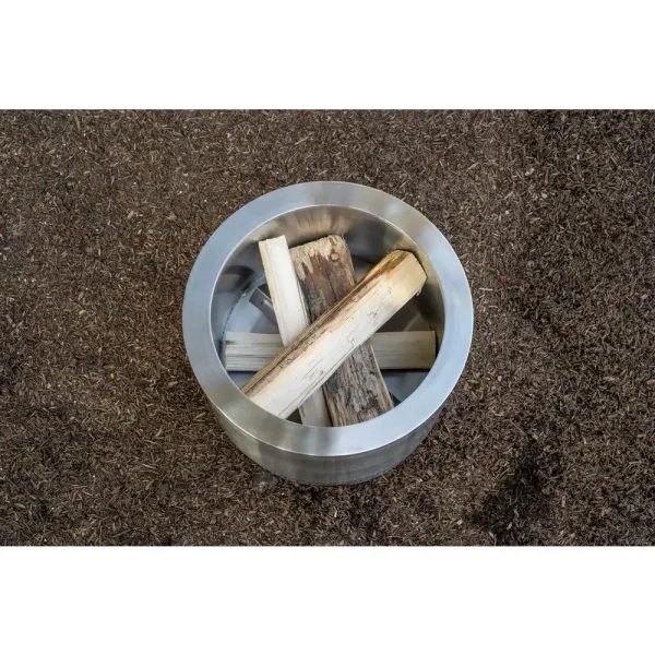 HotShot 52258 Explorer Portable Low Smoke 19.5 in. Round Wood-Burning Fire Pit in Stainless Steel with Carry Bag - Image 12