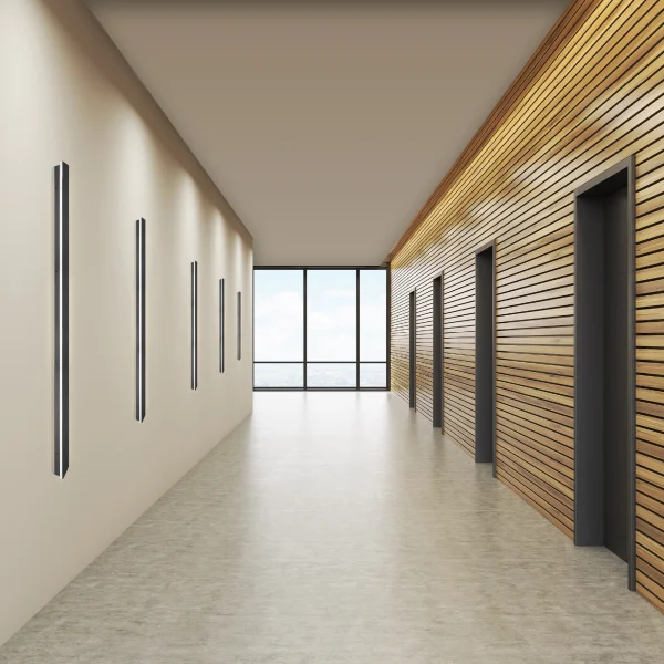 LEEKI LKI-1052 Modern Outdoor-Light 59-in Black Integrated Outdoor Wall Light - Image 5