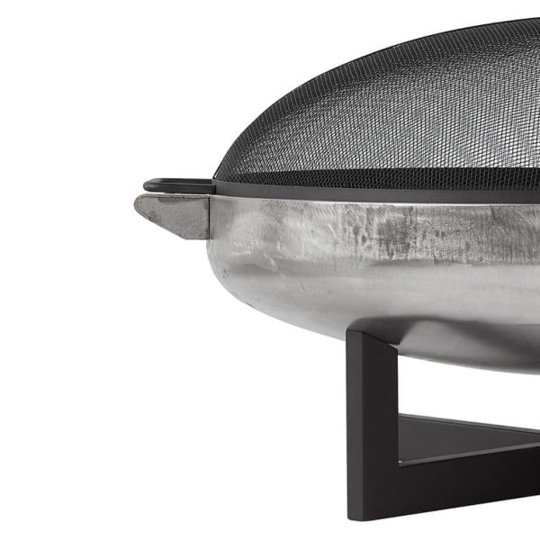 La Porte 21  H x 36.8  W Steel Wood Burning Outdoor Fire Pit with Lid - Image 4