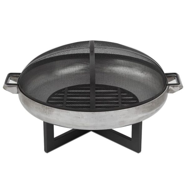 La Porte 21  H x 36.8  W Steel Wood Burning Outdoor Fire Pit with Lid - Image 8