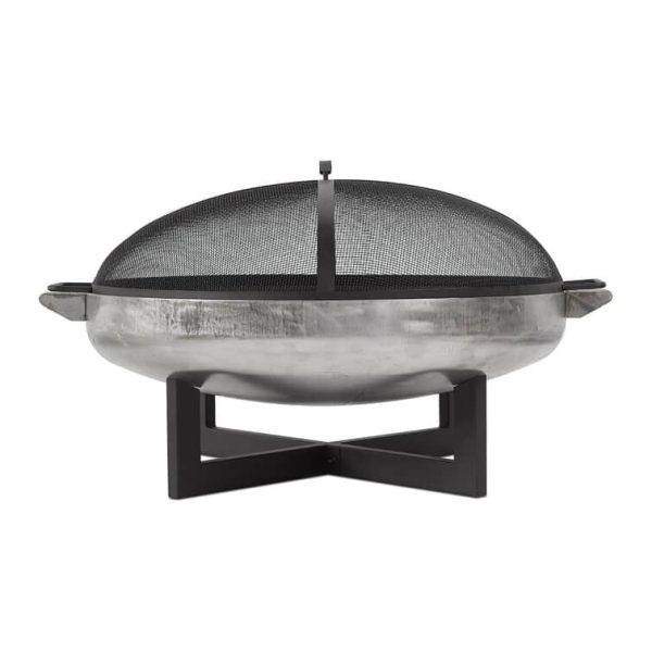 La Porte 21  H x 36.8  W Steel Wood Burning Outdoor Fire Pit with Lid - Image 9