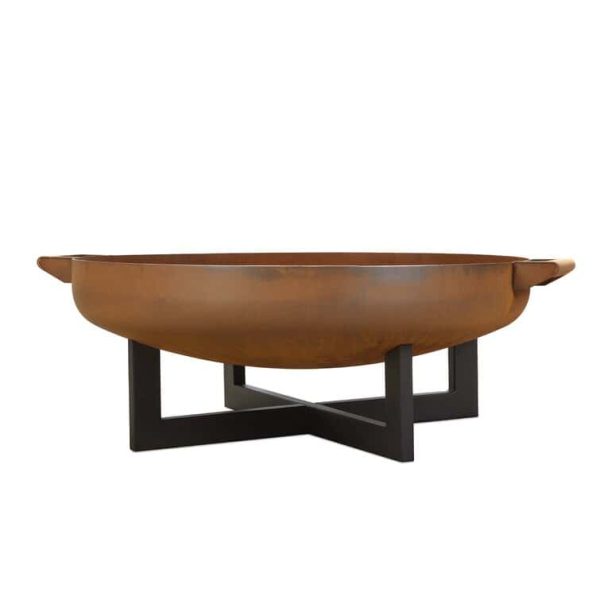 La Porte 21  H x 36.8  W Steel Wood Burning Outdoor Fire Pit with Lid - Image 11
