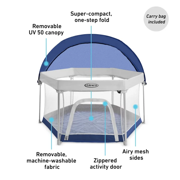 Graco Pack  n Play LiteTraveler LX Playard   Canyon - Image 2
