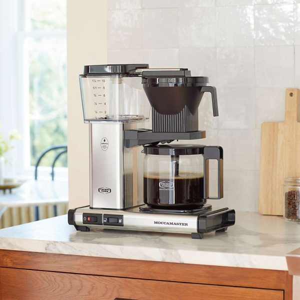 Moccamaster KBGV Select Glass Brewer 10-Cup Polished Silver Coffee Maker   Polished Silver - Image 12