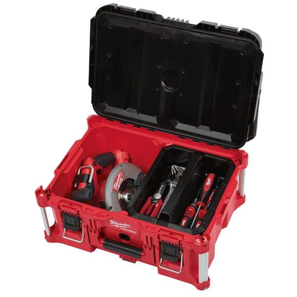 PACKOUT 20 in. 2-Wheel Utility Cart with Large Tool Box and Crate (3-Piece) (48-22-8415-48-22-8425-48-22-8440) - Image 11