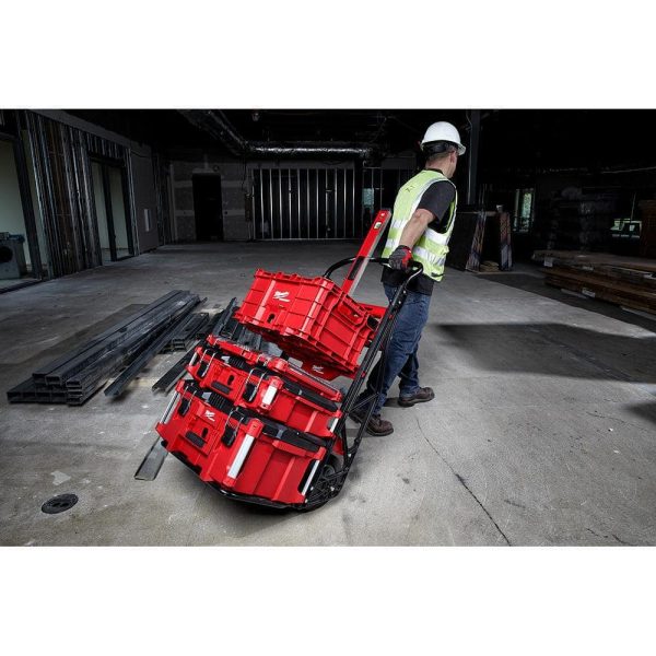 PACKOUT 20 in. 2-Wheel Utility Cart with Large Tool Box and Crate (3-Piece) (48-22-8415-48-22-8425-48-22-8440) - Image 12
