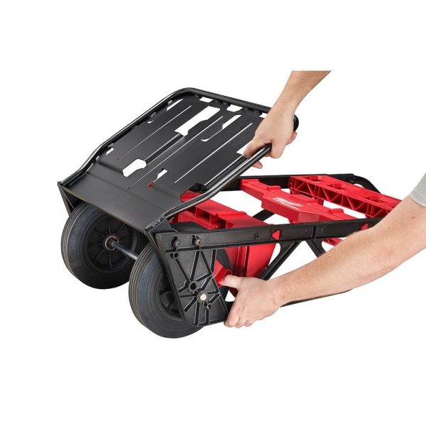 PACKOUT 20 in. 2-Wheel Utility Cart with Large Tool Box and Crate (3-Piece) (48-22-8415-48-22-8425-48-22-8440) - Image 9