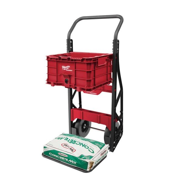 PACKOUT 20 in. 2-Wheel Utility Cart with Large Tool Box and Crate (3-Piece) (48-22-8415-48-22-8425-48-22-8440) - Image 10