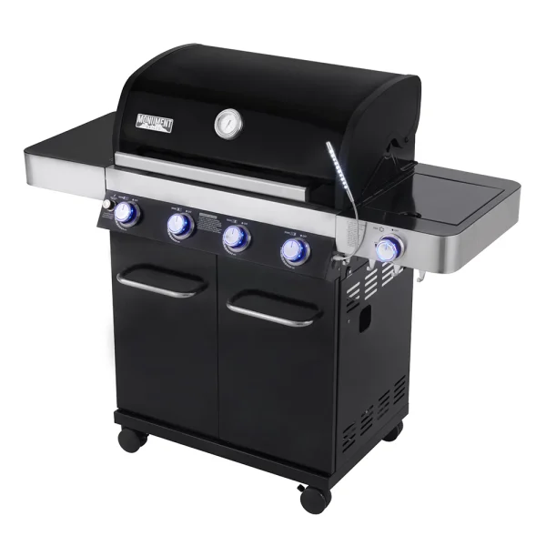 Grills 4-Burner Liquid Propane 60000 BTU Gas Grill Stainless with Side Burner - Image 6